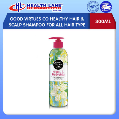 GOOD VIRTUES CO HEALTHY HAIR & SCALP SHAMPOO FOR ALL HAIR TYPE (300ML)
